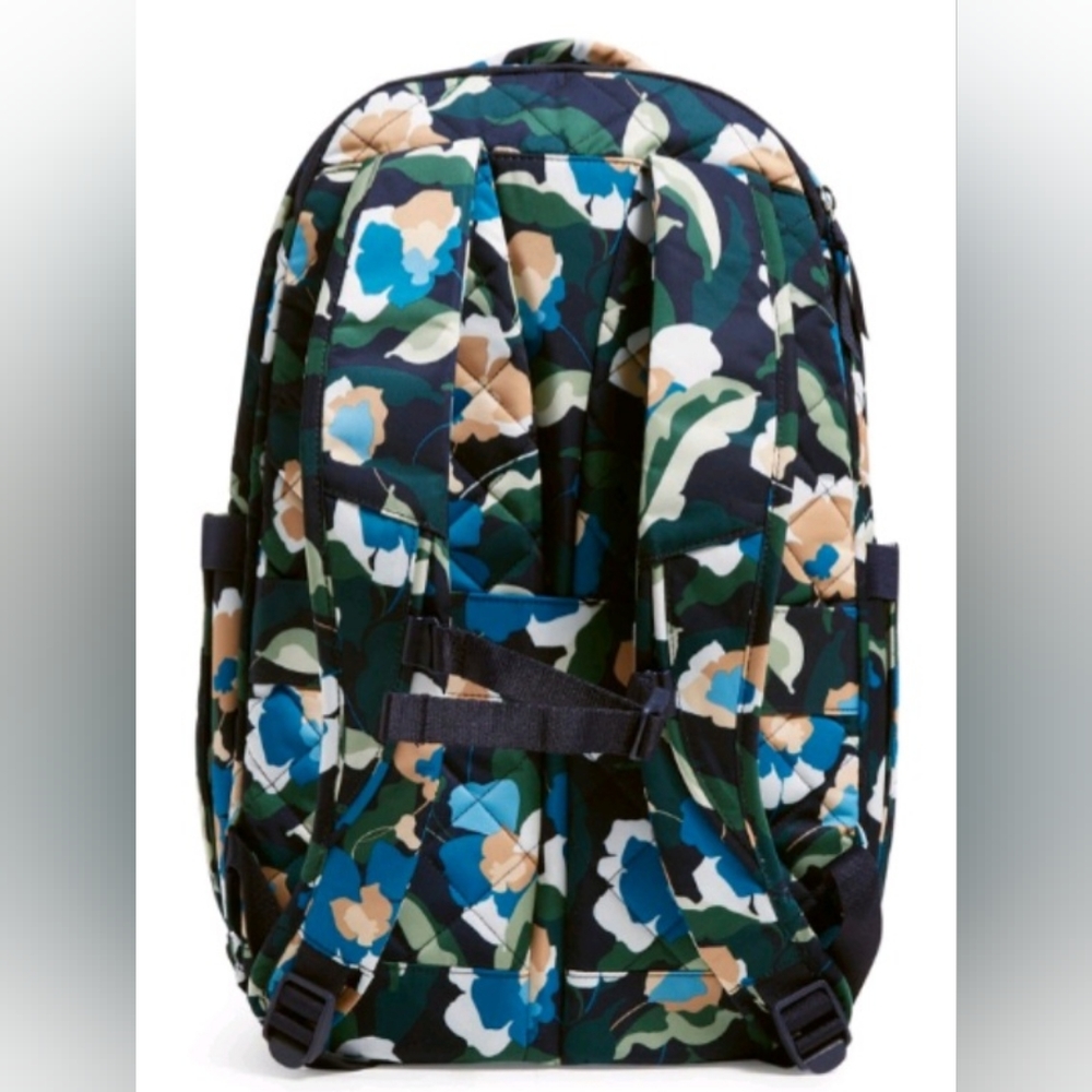 VERA BRADLEY IMMERSED BLOOMS New Without Tags Travel Backpack - Picture 4 of 10
